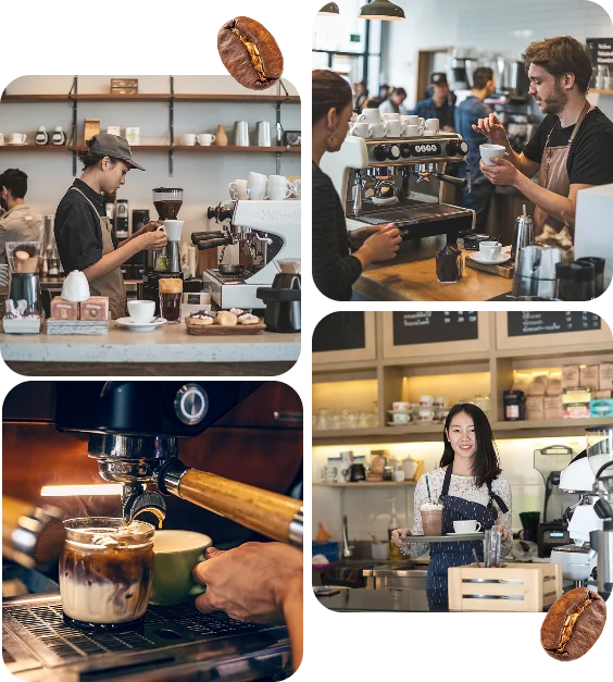 Barista working